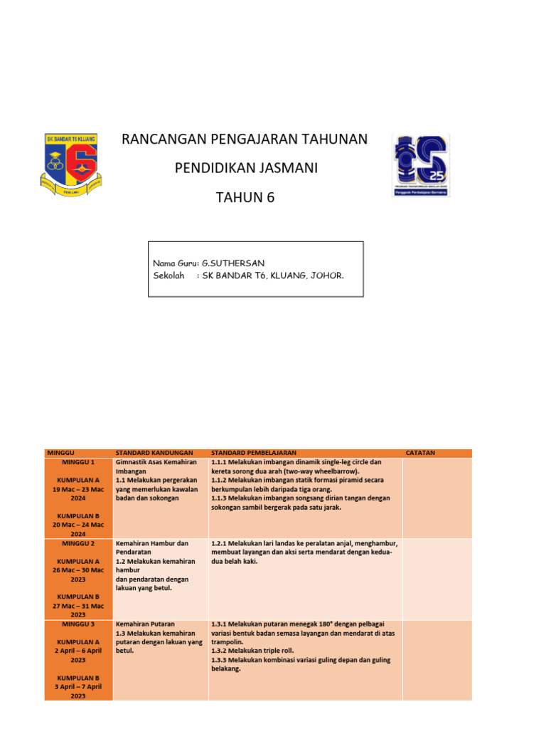 Pj Tahun 6 Pdf