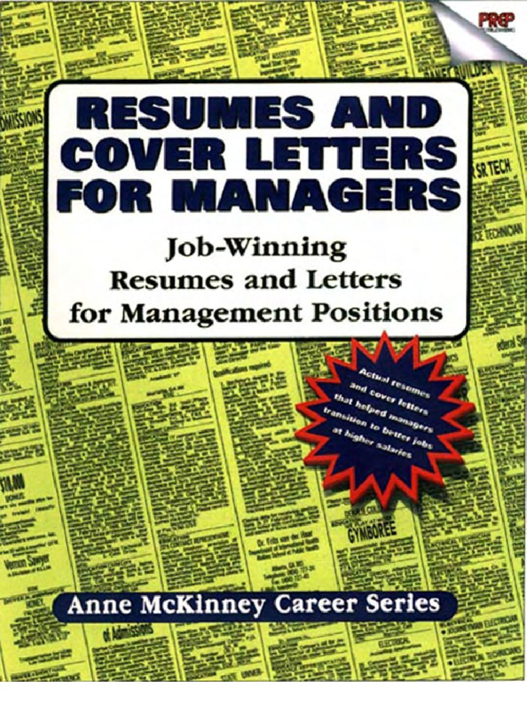 Resumes and Cover Letters For Managers | PDF | Résumé | Job Interview