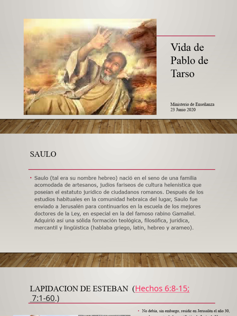 Vida y conversión de San Pablo | PDF | Pablo el apóstol | Jesús