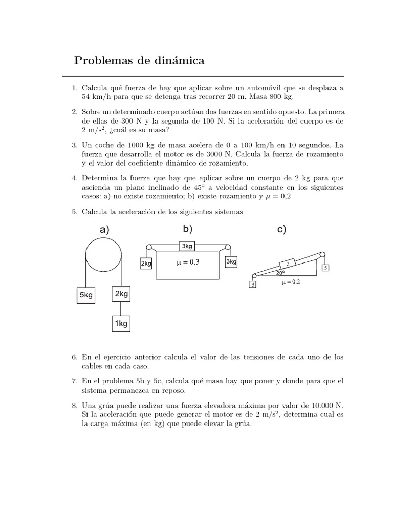 Problemas Resueltos De Dinamica Pdf