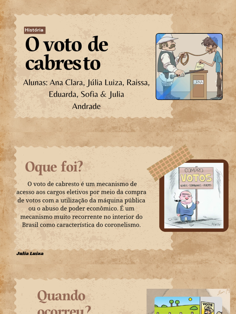 Voto de Cabresto na República Velha | PDF