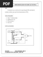 Implementation of 8 Bit Alu in Fpga: EX - NO. 1 DATE: 11-2-2010