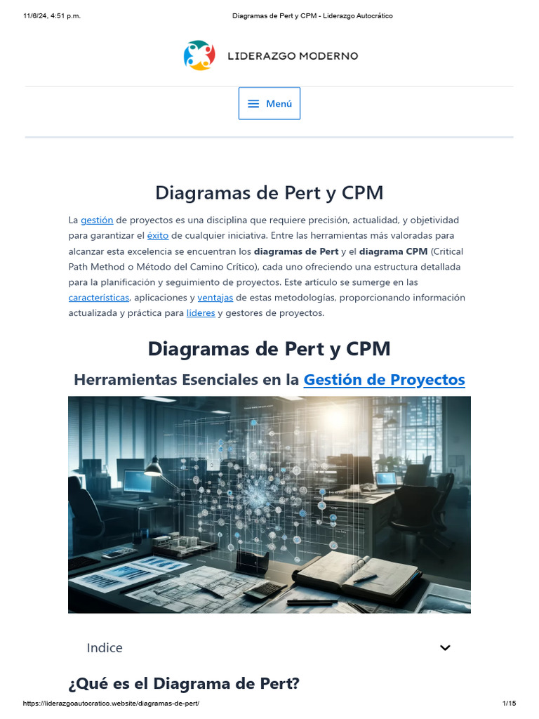 Diagramas de Pert y CPM - Liderazgo Autocrático | PDF | Gestión de ...