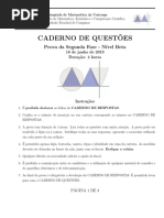 Beta SegundaFase QUESTOES 2019