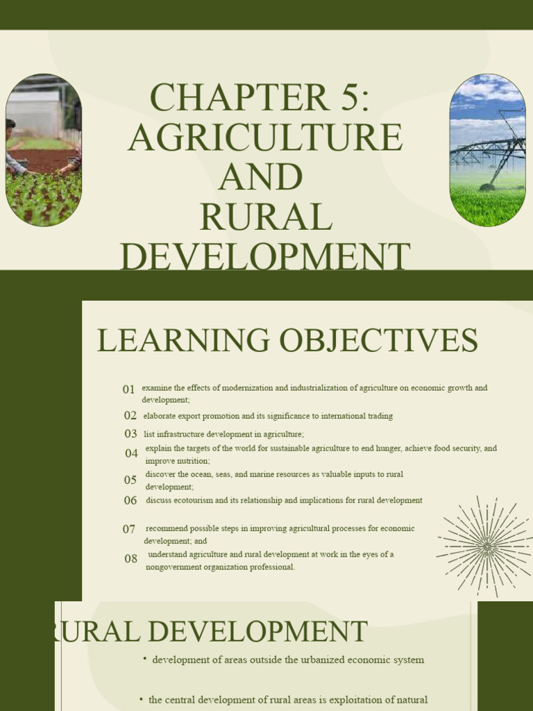 Objectives of Rural Development | PDF | Economies