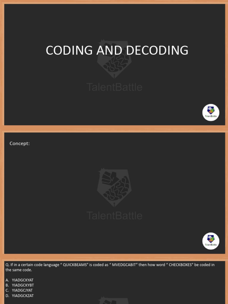 15 Coding and Decoding, Letter Series, Odd Man Out and Analogy (M 29,30 ...