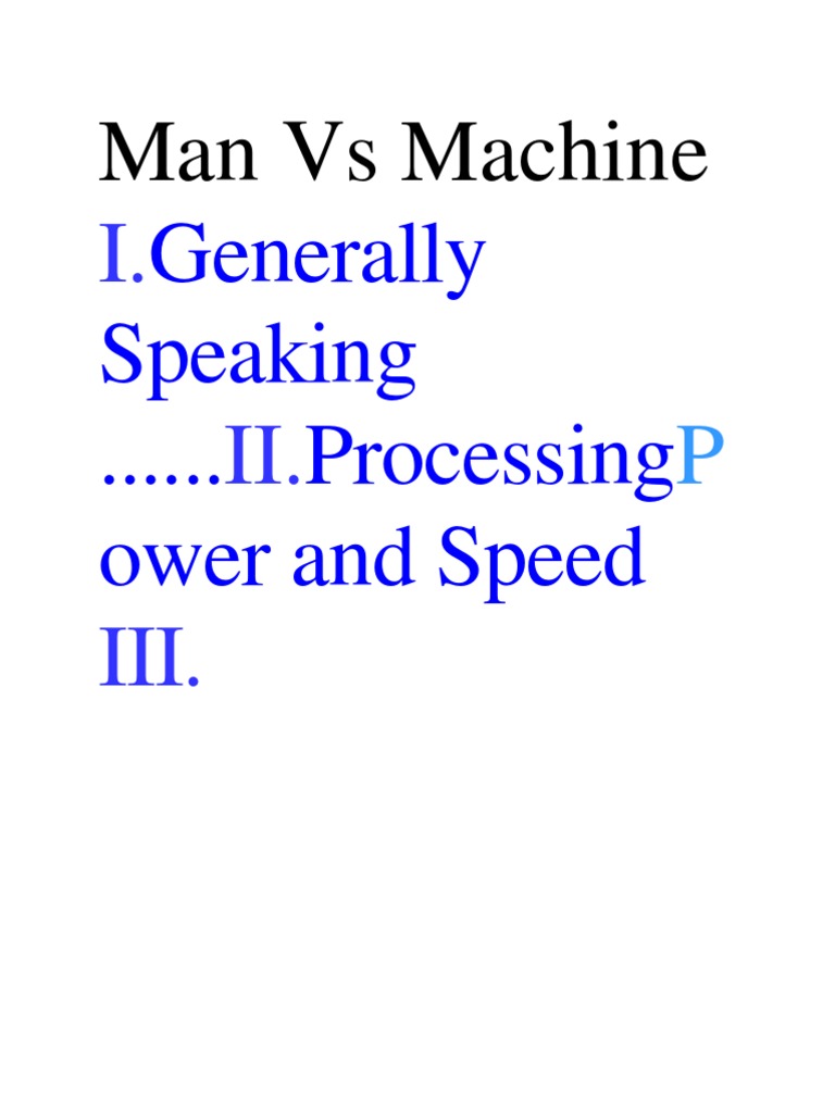 Human Brain vs Computer Power | PDF