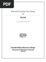 Internet Security Case Study On: Chandrabhan Sharma College