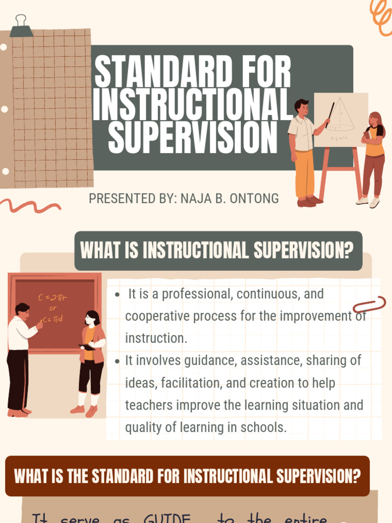 Standards for Effective Instructional Supervision | PDF | Teachers ...