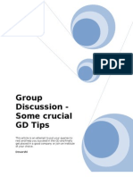 Group Discussion - Some Crucial GD Tips