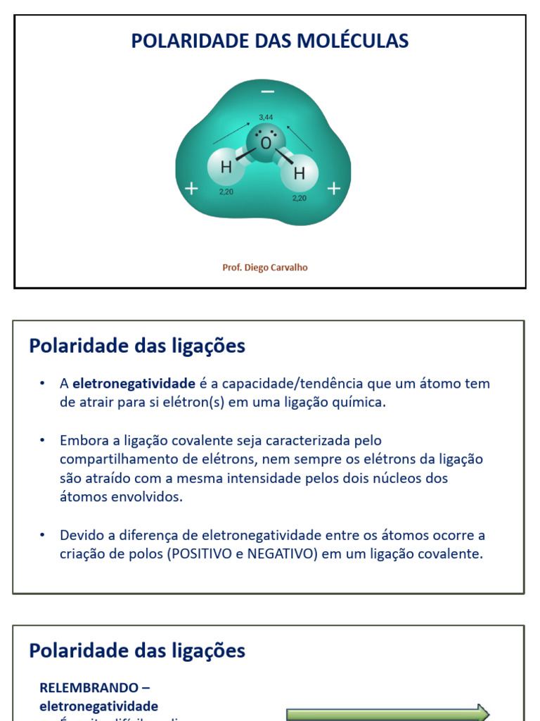 Polaridade | PDF | Polaridade química | Ligação química