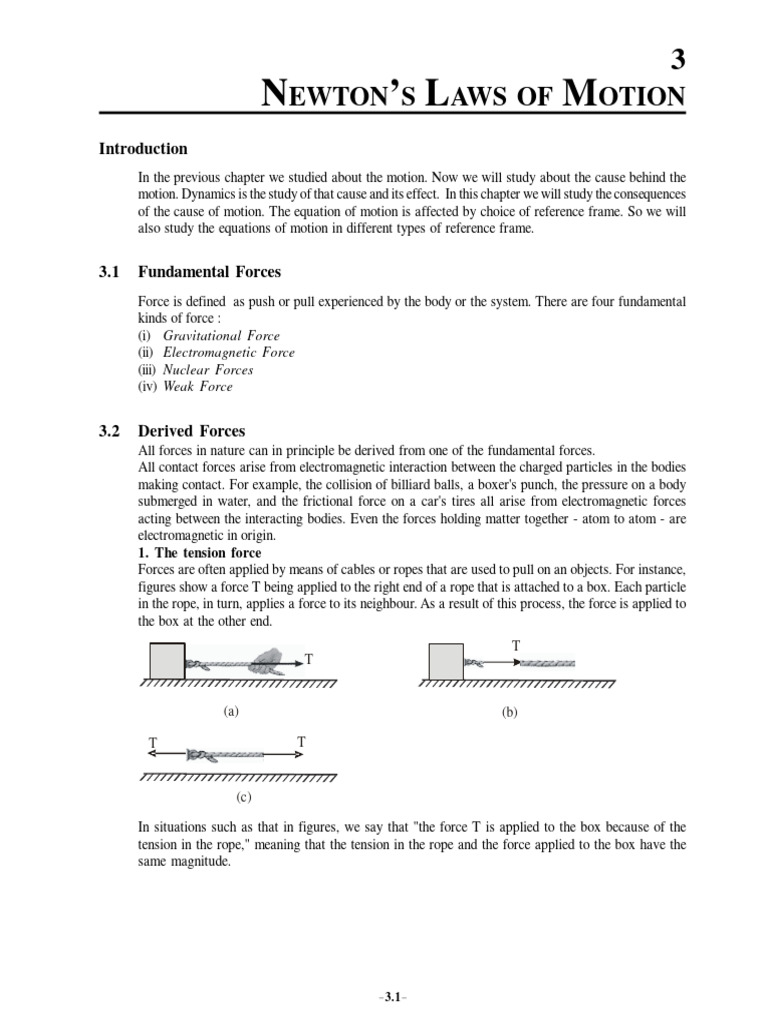Laws of Motion | PDF | Force | Momentum