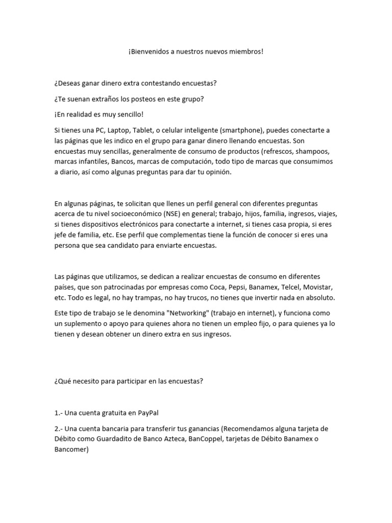 Tutorial basico encuestas pdf tarjeta de d bito pay pal