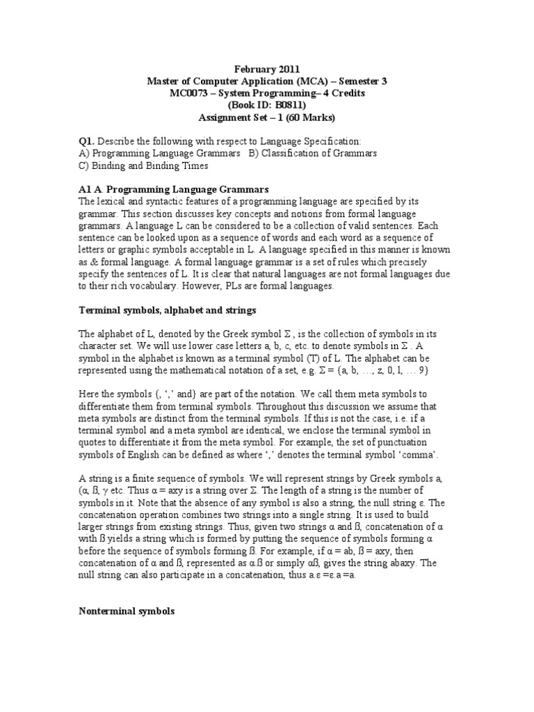 Ignou mca second sem assignment 2020 2021 picture