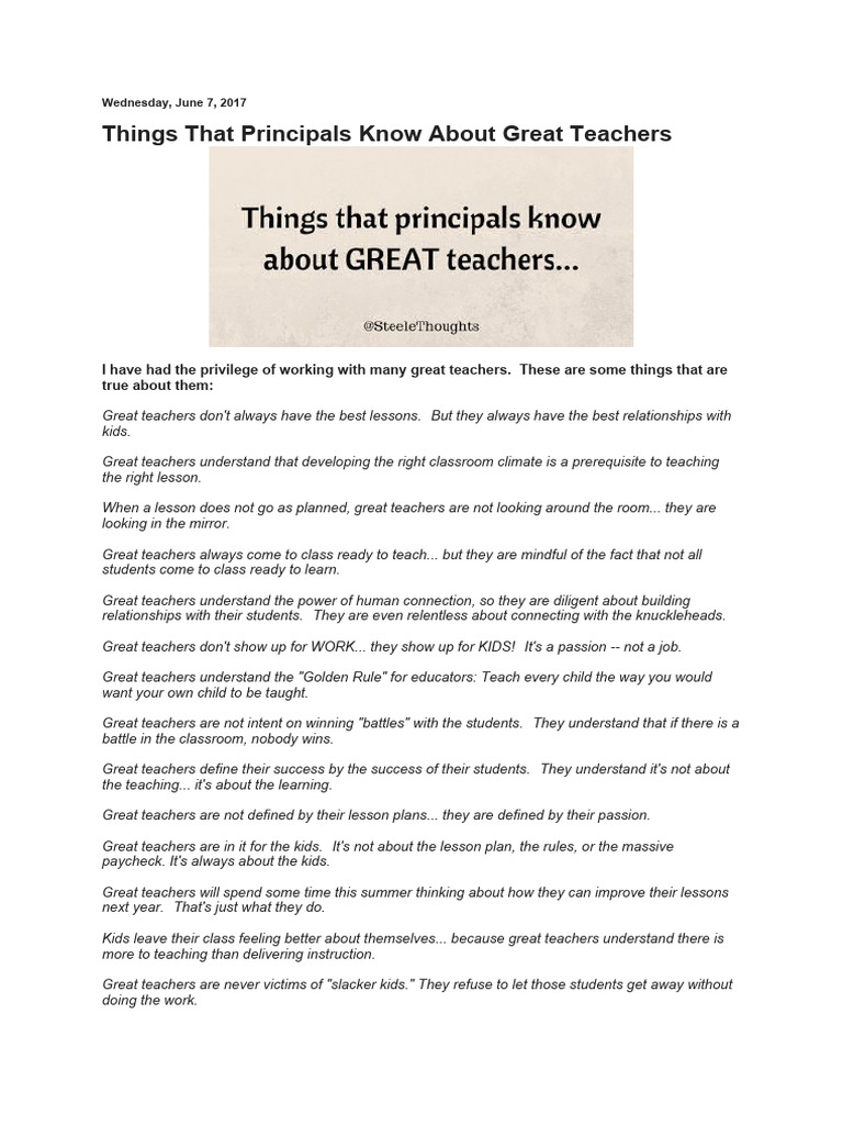 Great Teachers Download Free Pdf Teachers Human Communication