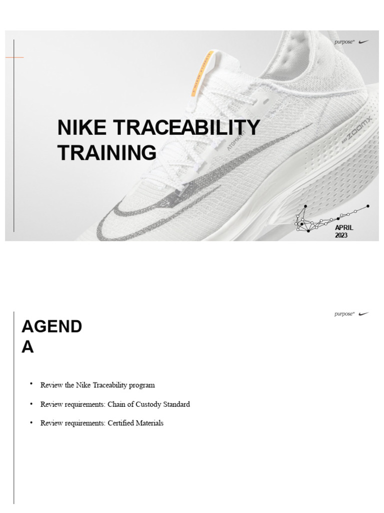 Nike Traceability Training Overview | PDF | Supply Chain | Textiles