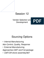 12-Session Vendor Selection and Development