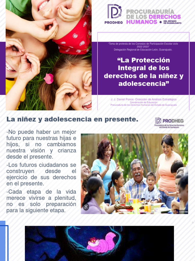 NNA - La Protección Integral de Los Derechos de La Niñez y La ...