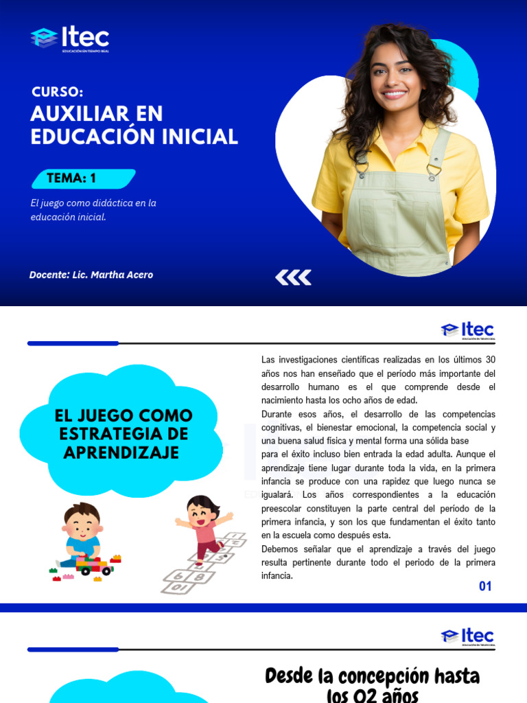 El Juego en la Educación Inicial | PDF | Educación de la primera ...