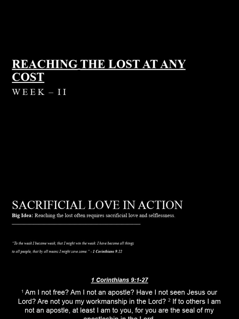 Sacrificial love in action pdf religious belief and doctrine