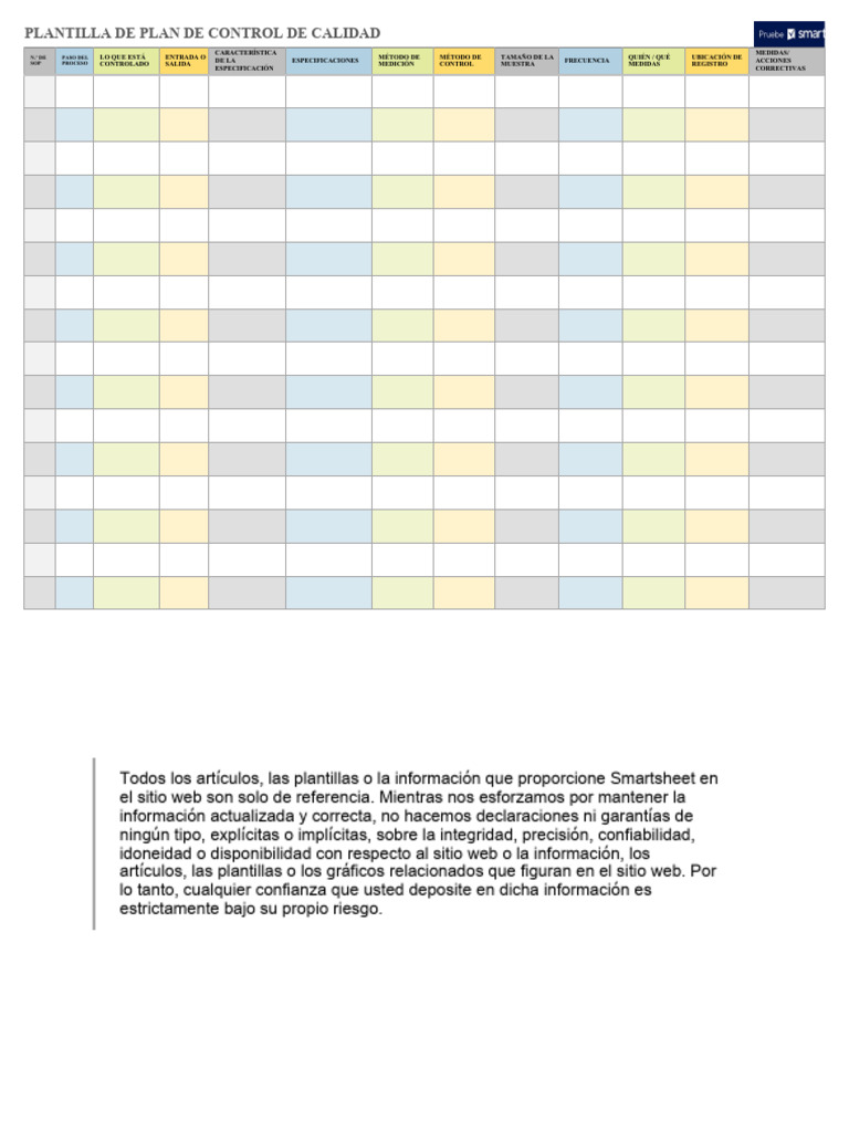IC Quality Control Plan 11221 - ES | PDF