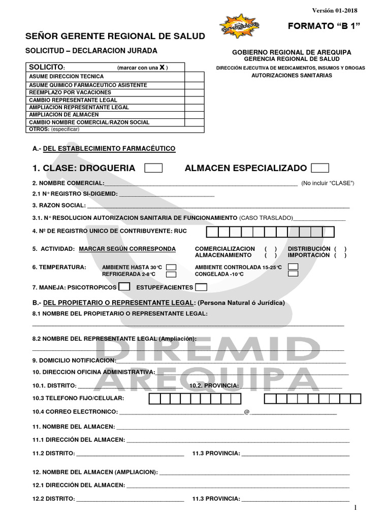 Formatos B 1 | PDF