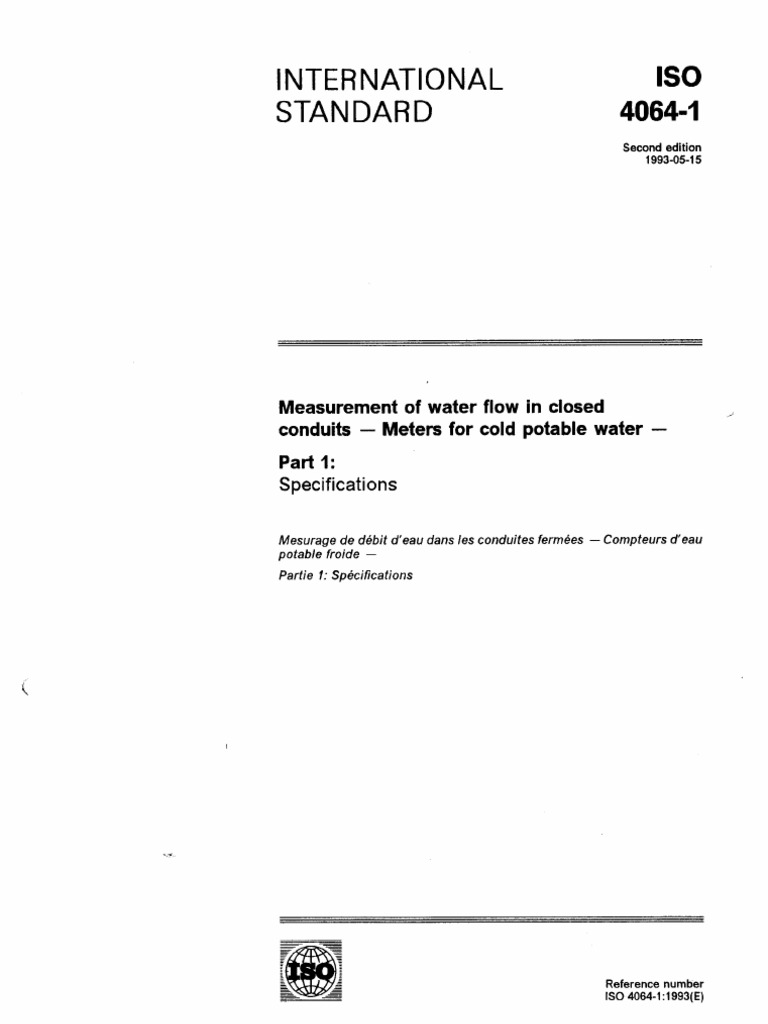 Iso 4064-1 | PDF | Foreign Language Studies
