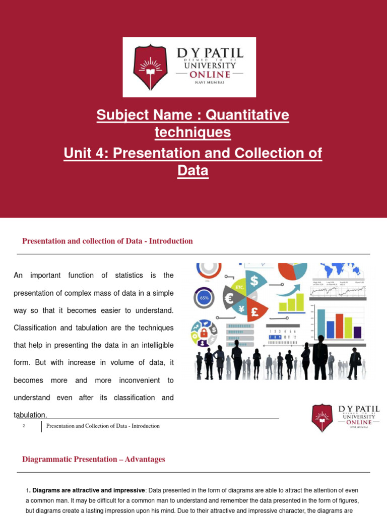 Unit 4 quantitative techniques pdf histogram pie chart