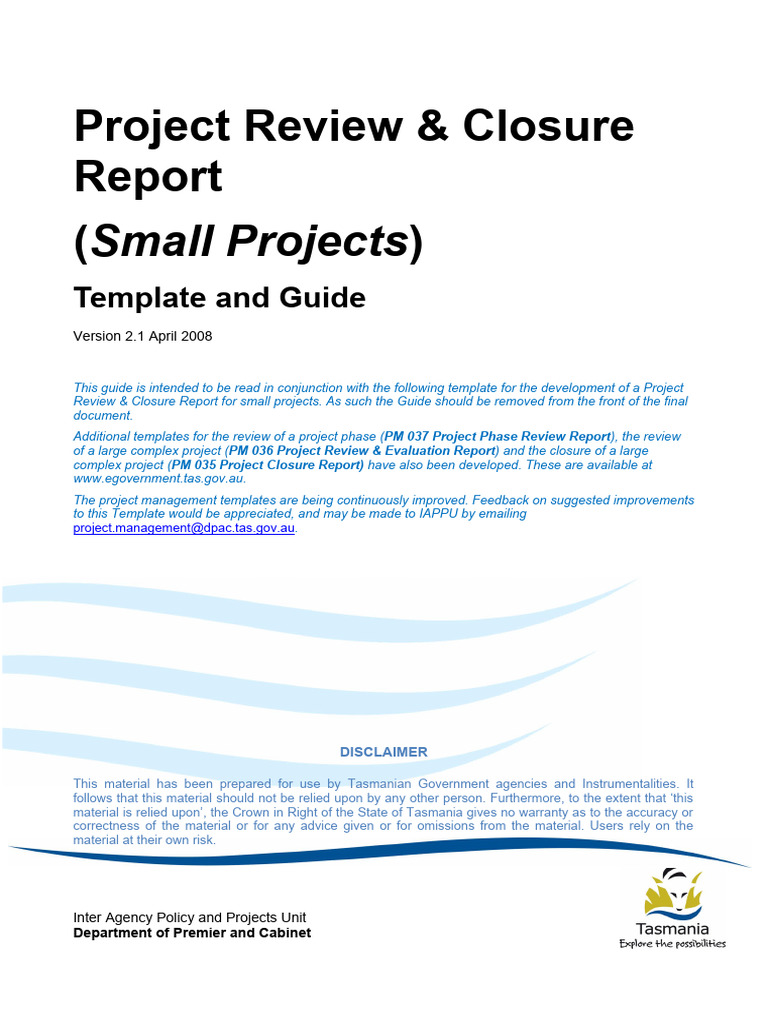 project-review-n-closure-report-template-n-guide-project-2-pdf