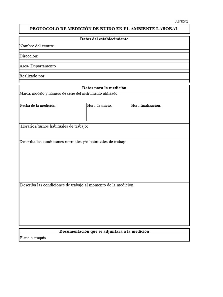 Protocolo de Ruido | Descargar gratis PDF | ruido | Medición