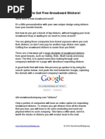 Download Snowboard Stickers by Shellie Hall SN74152197 doc pdf