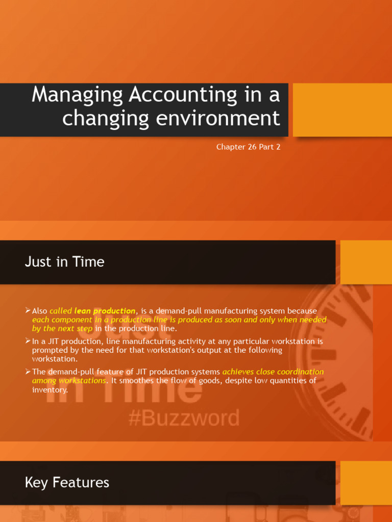 Chapter+26 Managing+Accounting+in+Changing+Environment P2 | PDF | Lean ...