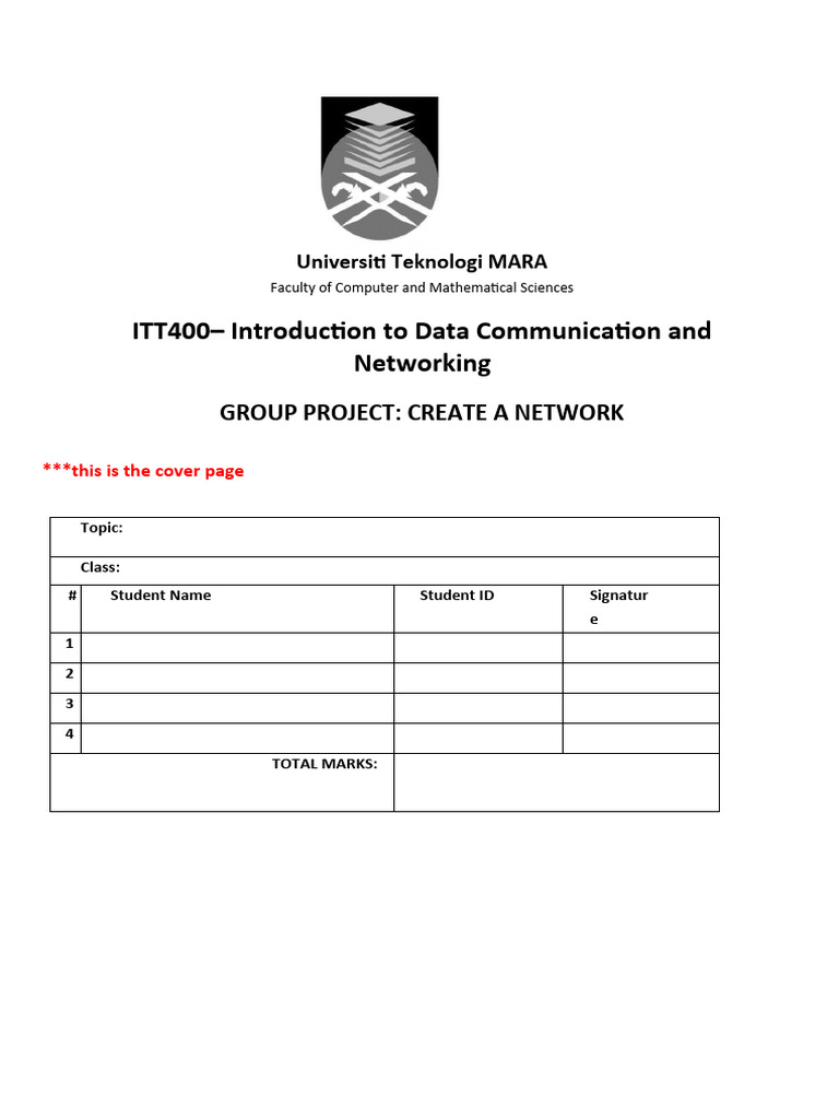 Itt400 Project Pdf Computer Network Local Area Network