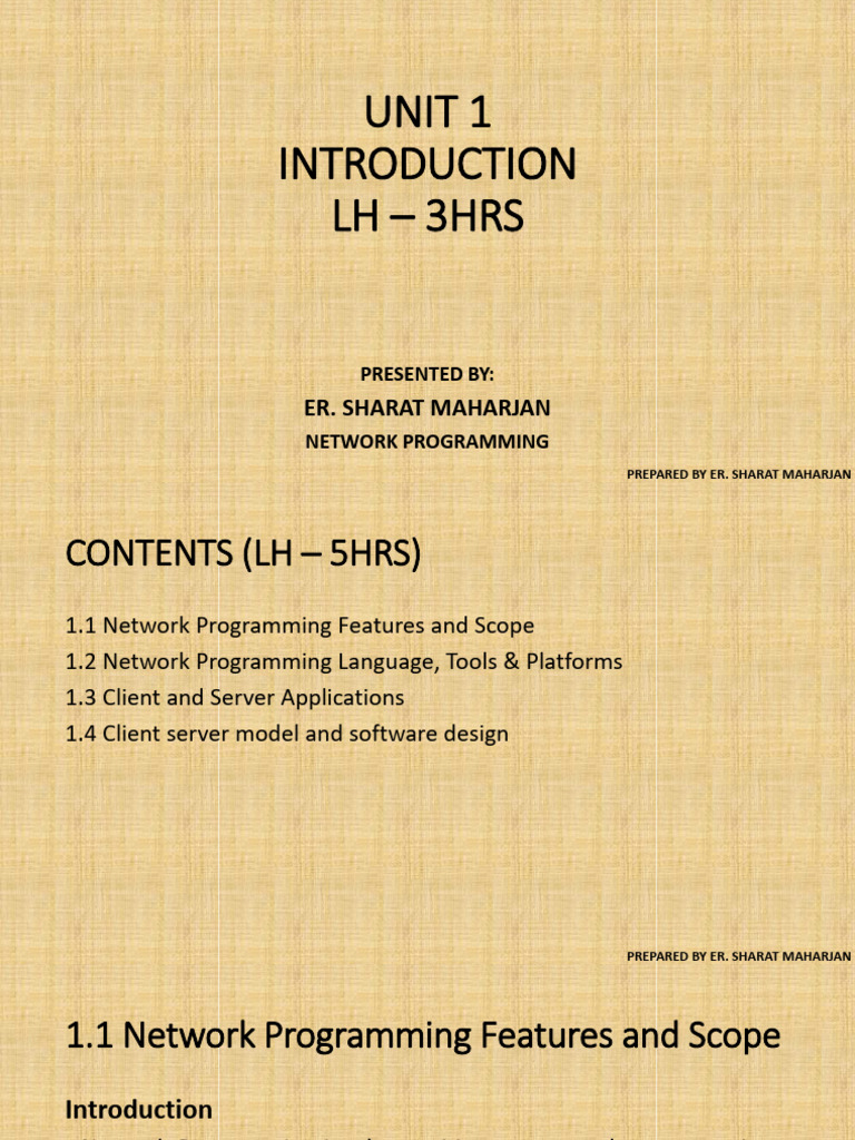 Unit 1 Introduction | PDF | Network Socket | Port (Computer Networking)