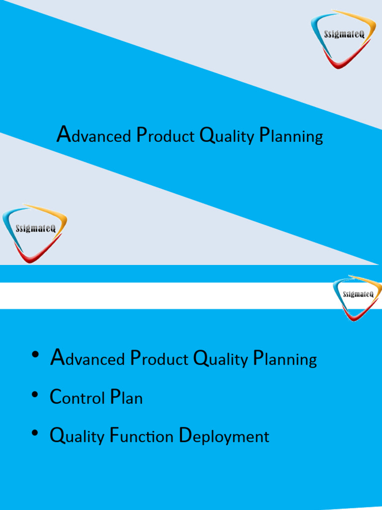 Advanced Product Quality Planning Guide | PDF