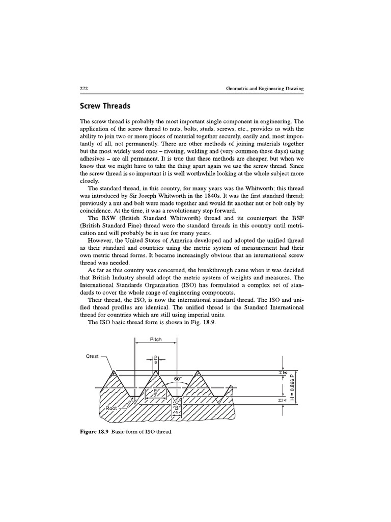 screw threads notes | PDF