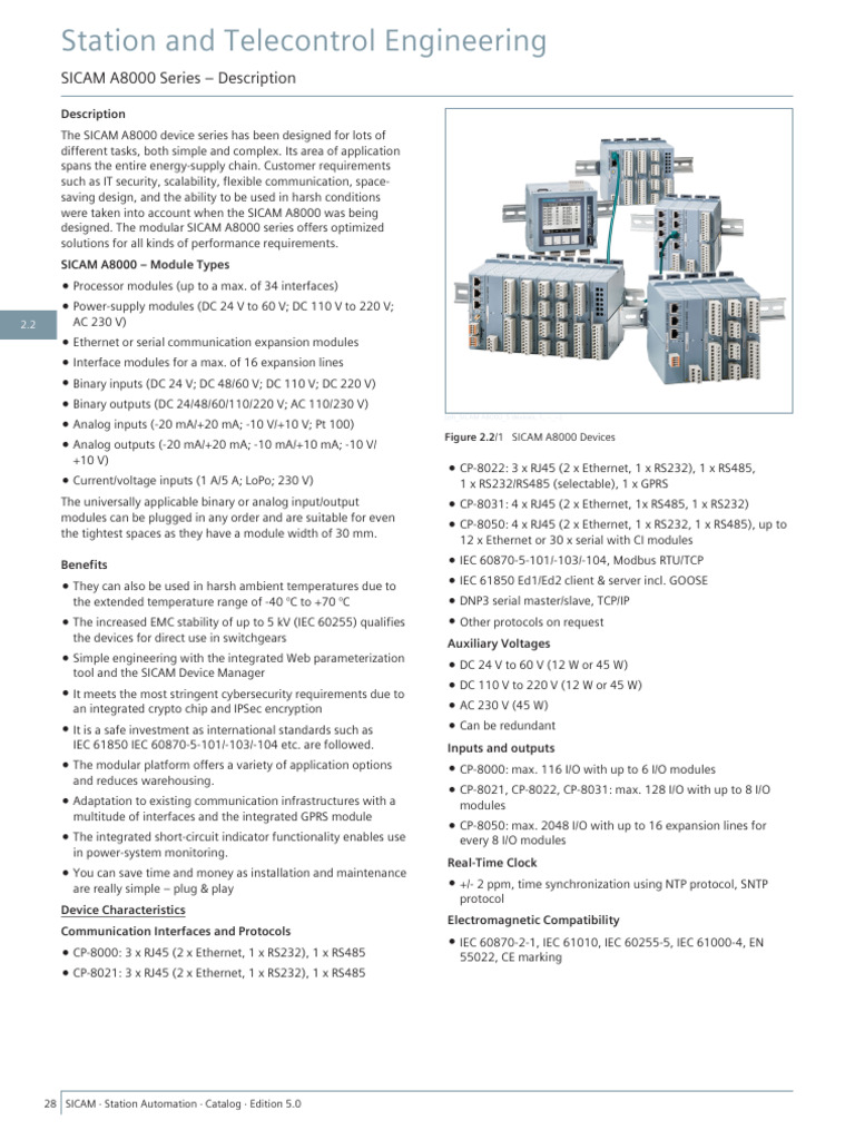 SICAM A8000 Series Overview and Features | PDF | Computer Network ...