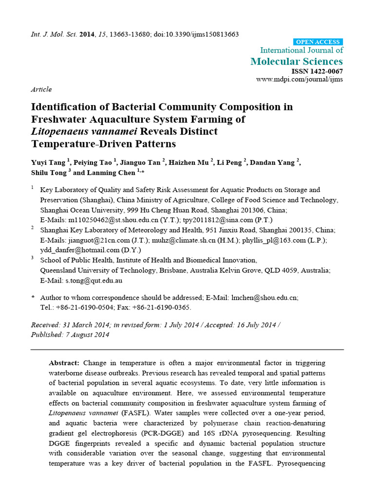 Identification Of Bacterial Strains