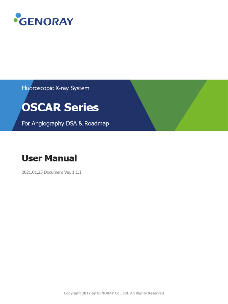 (OSCAR+Series) Angiography+User+Manual+Eng+ver+1 1 1 | PDF ...