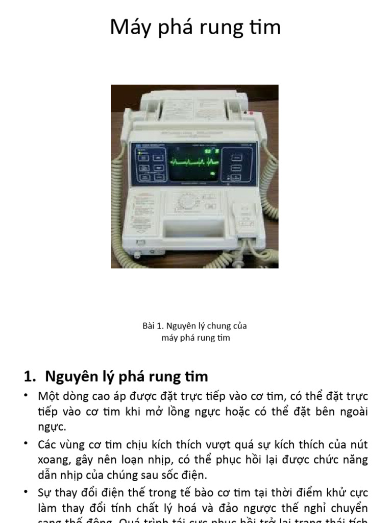 Máy Phá Rung Tim BG | PDF