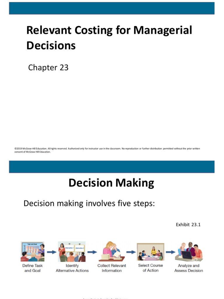 Relevant Costing for Managerial Decisions | PDF | Pricing | Long Run ...