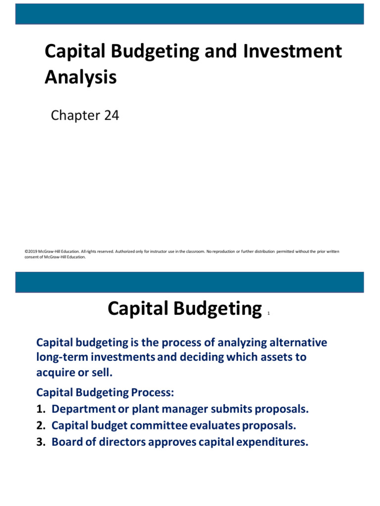 Capital Budgeting Process Overview | PDF | Net Present Value | Internal ...