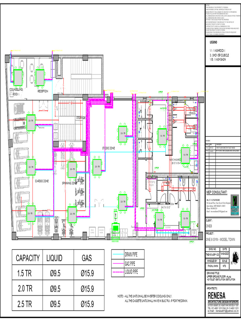 Gym Facility Layout and Specifications | PDF | Sanitation | Bathing