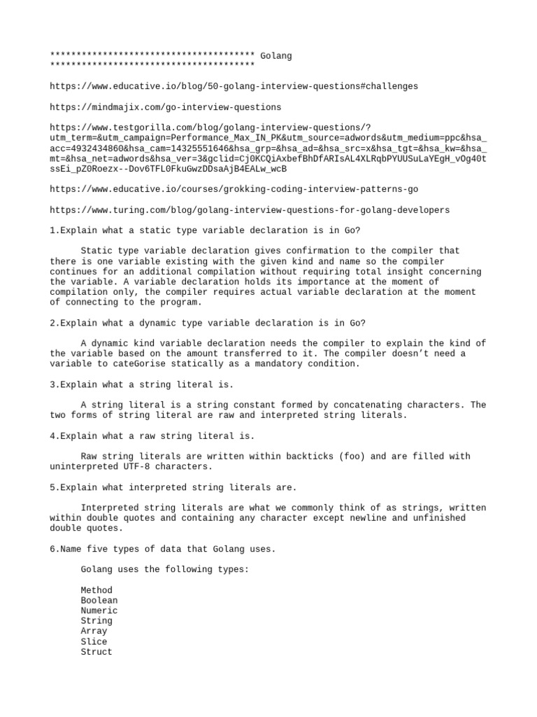 Questions and Answers | Download Free PDF | Computing | Object Oriented ...