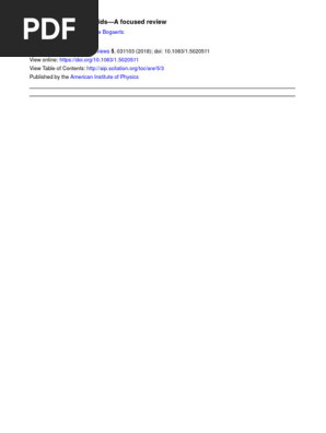 Plasma Physics of Liquids Overview | PDF | Liquids | Plasma (Physics)
