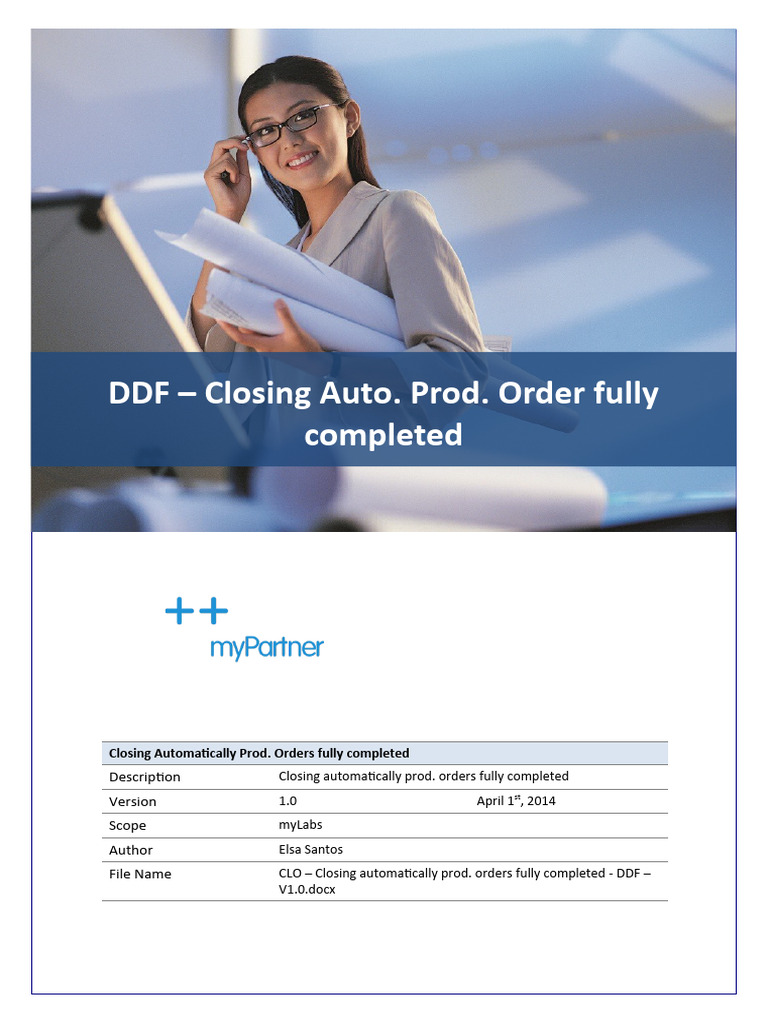 Auto-Closure of Completed Prod Orders | PDF | Computing | Software