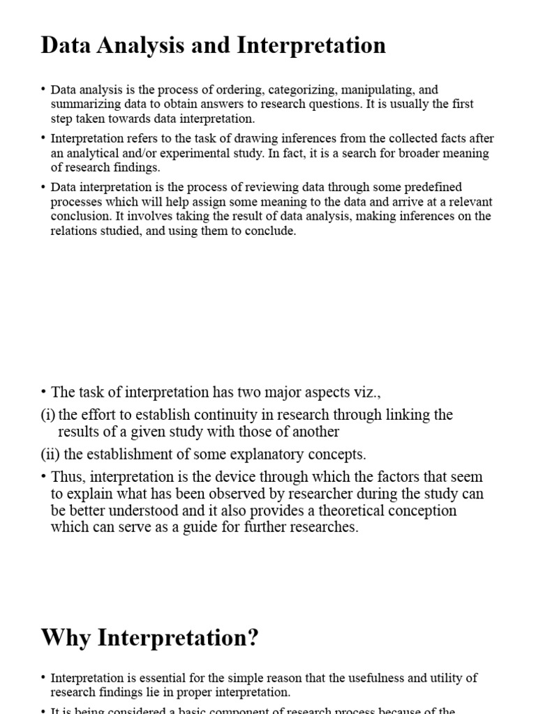 Data Analysis and Interpretation Methods | PDF | Statistical Hypothesis ...