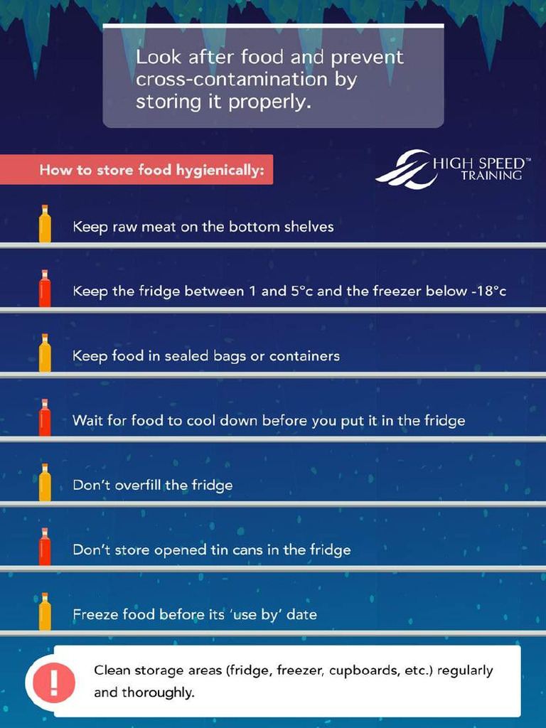 View of Hygienic Food Storage Tips | PDF