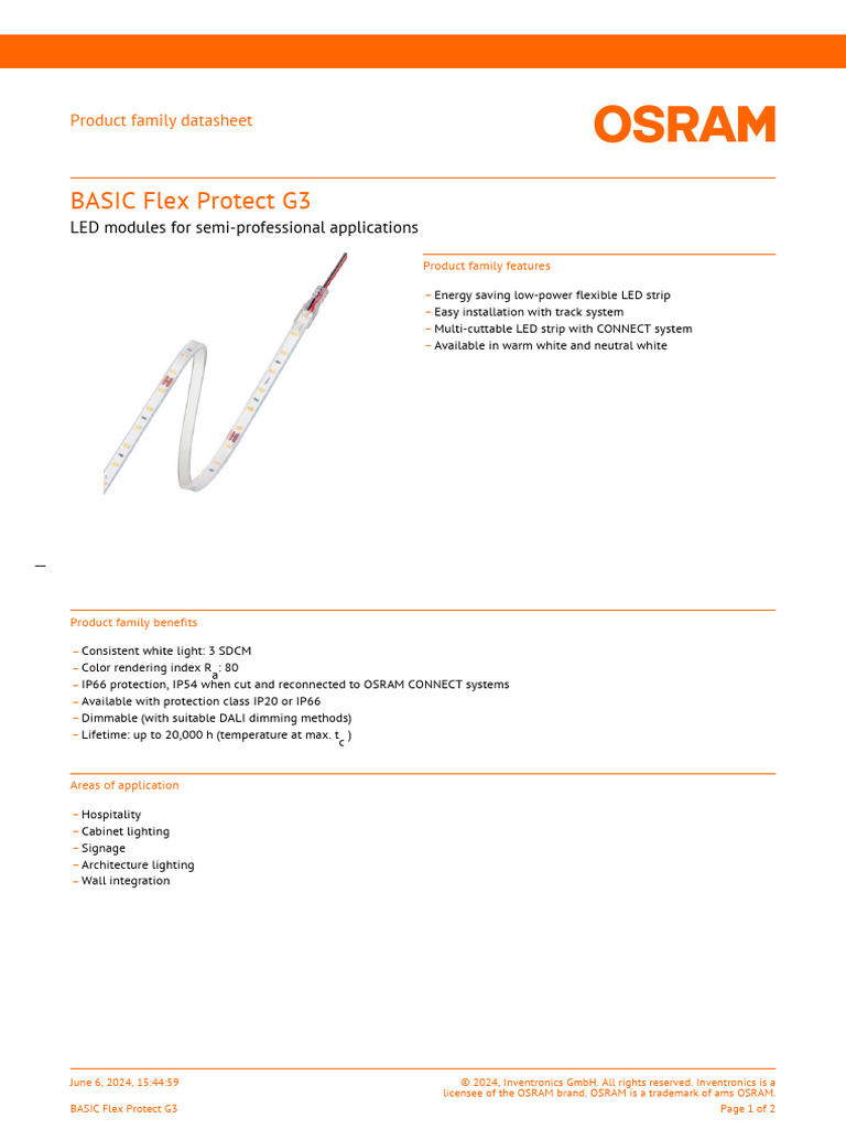 BASIC Flex Protect G3 LED Modules Guide | PDF | Economy And The Environment