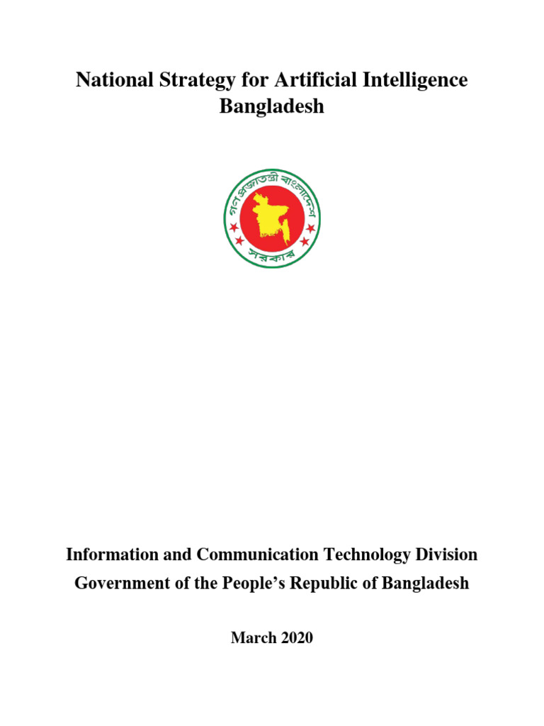 Bangladesh's National AI Strategy 2020 | PDF | Artificial Intelligence ...